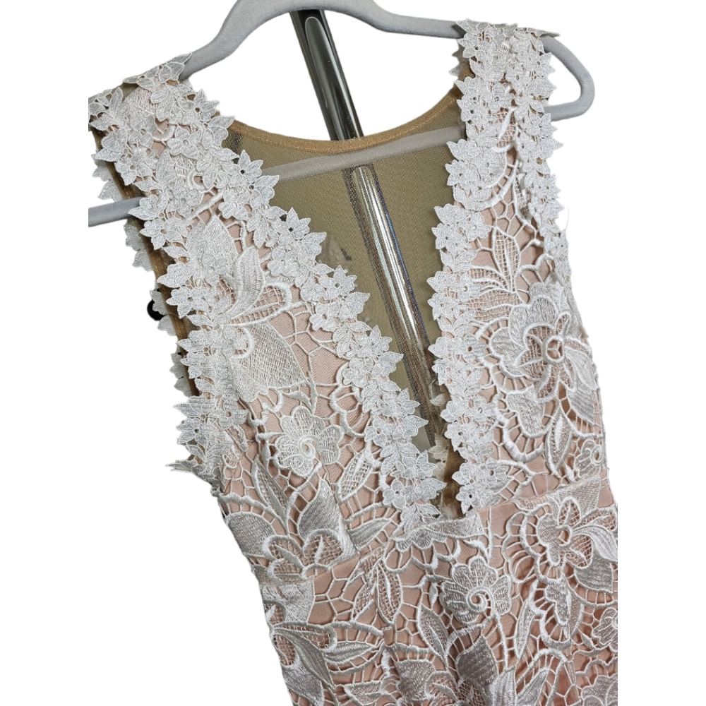 Charlotte Russe lace deess with deep illusion neckline. Gorgeous. M